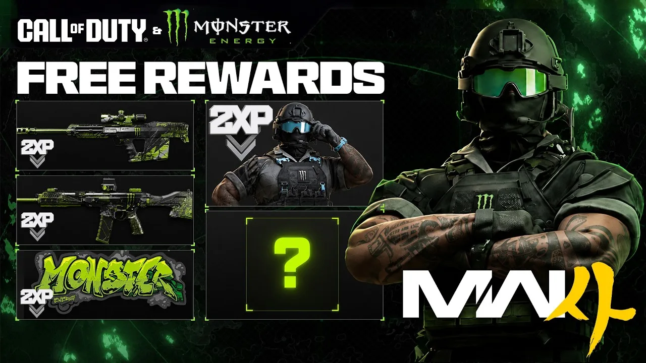 Tridzo’s supplied Monster reward video cover with green Operator artwork.